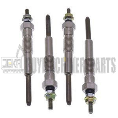 4PCS Glow Plug 600-815-2761 for Komatsu Engine 3D95S-W-1E 3D95S-W-1D 4D95S-1D Loader WA70-6 WA65-6 WA80-6 WA70-7