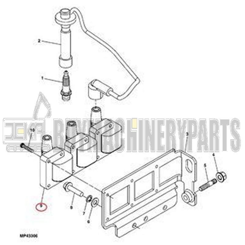 3 PCS OEM Ignition Coil MIA11721 for Yanmar Engine 3TNV70 John Deere Gator Utility Vehicle XUV UV72 4X4 XUV825i