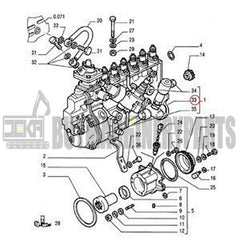 Fuel Pump 9970192 for New Holland Loader FR220.2 Dozer FD255 Forage Harvester FX25 FX45