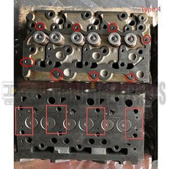 D1703 Engine Complete Cylinder Head With Full Gasket Kit for Kubota Tractor L3240 L3400 L3540 L3800 L39 Excavator KX91-3S2 KX91-3S2CA U35-3S2 U35-S2CA