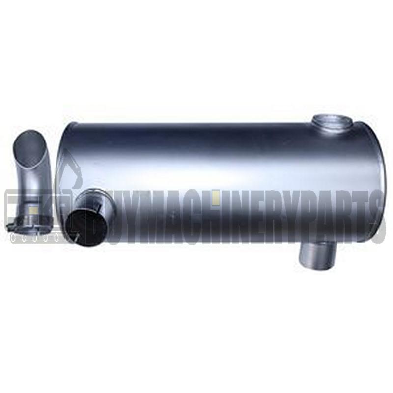 Muffler 4448414 with Clamp and 2Pcs U-Bolt for Isuzu Engine 6BG1 John Deere Excavator 225CLC 270CLC