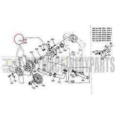 Water Pump Assembly 15552-73035 for Kubota D950 Engine KH-35 KH-35 KH-50 B5200D B5200E B7200D B7200E B8200DP B8200EP