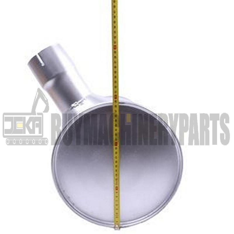 Muffler 6738-11-5510 with Clamp and 2Pcs U-Bolt for Komatsu Engine 6D102 Excavator PC200-7 PC220-7 PC210-7 PC240-7 PC228-3 PC230-7 PW180-7