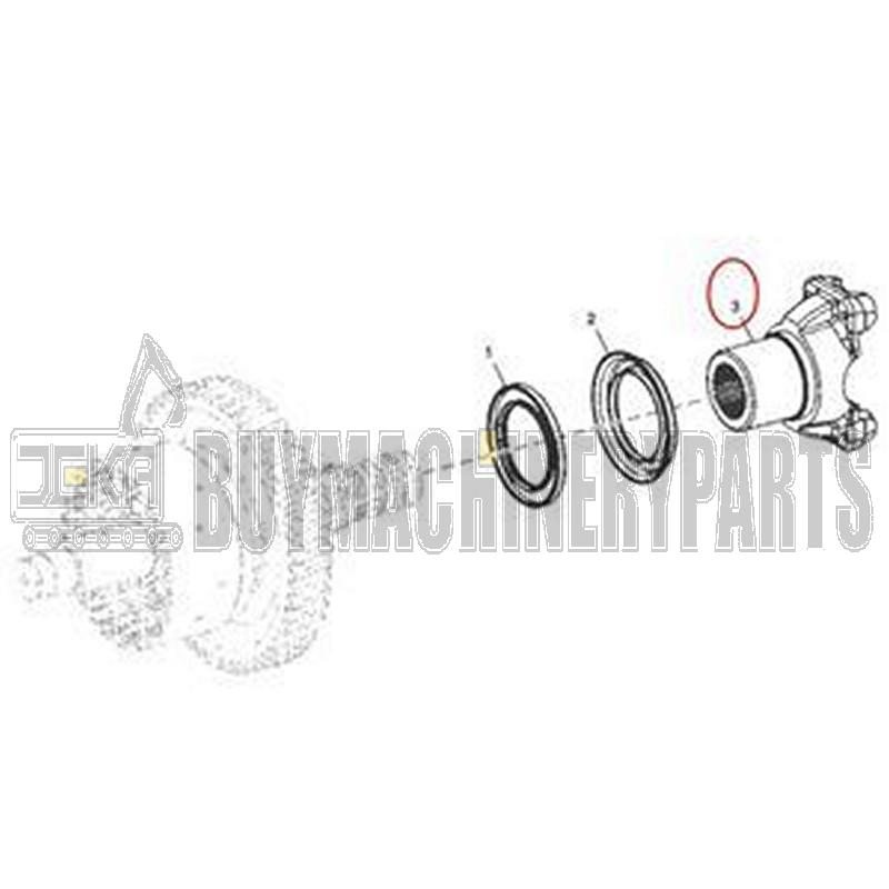 Universal Joint Yoke AT326544 for John Deere Backhoe Loader 210LE 210LJ 310E 310J 310SG 315SE 325SL