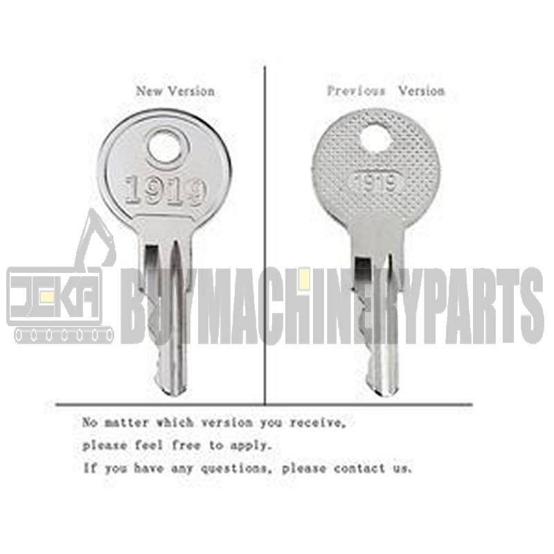 10 PCS Golf Cart Ignition Key 17063-G1 1919 for EZGO 1982-Up Gas and Electric