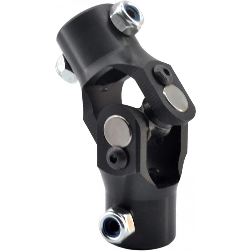 3/4" DD x 3/4" DD Black Steering Universal Joint Single U Joint Shaft,Total Length: 96mm (3-3/4")