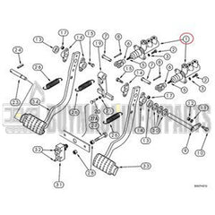 2 PCS Master Brake Cylinder 182445A1 for New Holland Tractor Loader LV80 U80 U80B