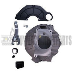 Bell Housing Kit & 11" Clutch Fork & Throwout Bearing & Cover 3899621 for Chevy Chevelle Corvette Camaro