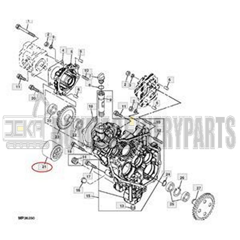 Oil Filter LVA12812 for Yanmar Engine 3TNE74 3TNV76 John Deere Tractor 2210 2305