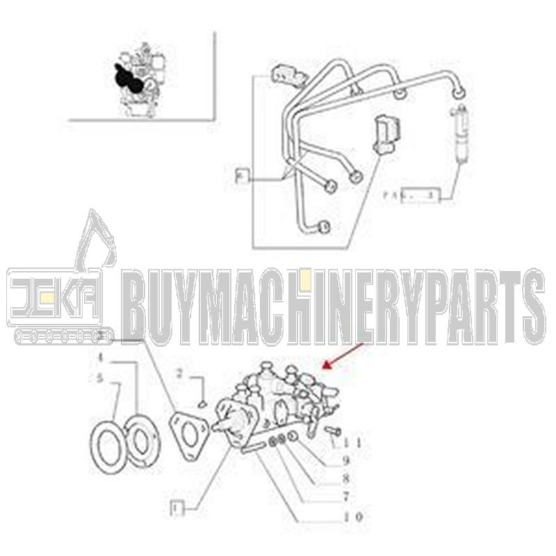 Fuel Injection Pump 500324955 0460413019 for Iveco Engine 2.9L New Holland Tractor TN55 TN65 TN70 TN75