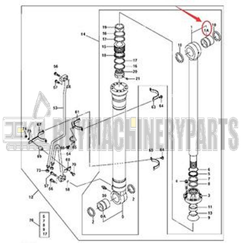 Boom Bushing 3083925 for John Deere 450CLC 450LC 200LC 330LC 3554