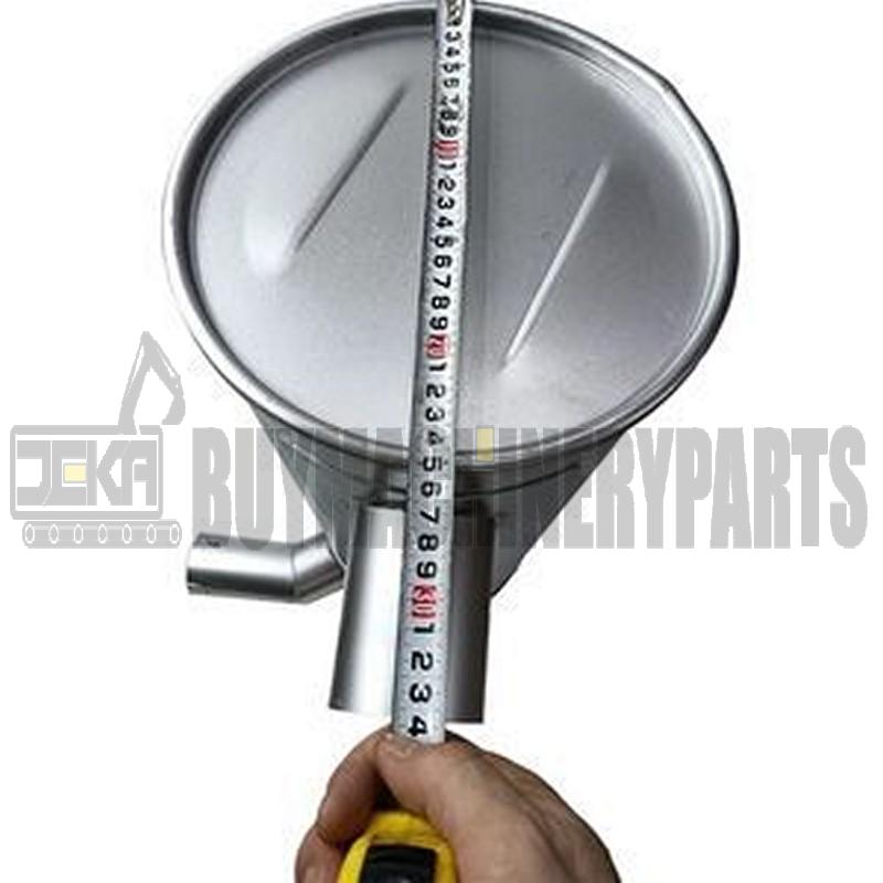 Muffler 125-2945 with Clamp and 2Pcs U-Bolt for Caterpillar CAT Engine 3066 Excavator 320 320L 320B 320BL 320BU 320BN 320N 322BL 320BLU