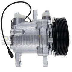 SV07E A/C Compressor 447280-3080 for Kubota Tractor M126 M135 M6 Tractor With 6 Groove Pulley