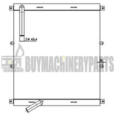 Oil Cooler 4403414 for Hitachi EX330-5 EX350H-5 EX300-5 EX370-5 Excavator