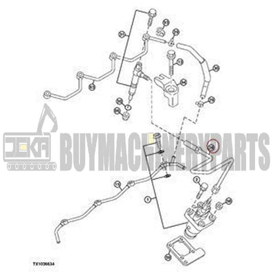 Fuel Injection Pipe 8974848140 8980305720 for Isuzu Engine 4LE1 4LE2 John Deere Excavator 75D 85D