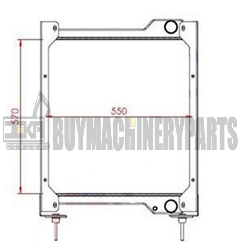 Water Radiator Core 17224502 for Volvo BL60 BL60B BL61 BL70 BL70B BL71B BL71PLUS