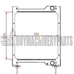 Water Radiator Core 17224502 for Volvo BL60 BL60B BL61 BL70 BL70B BL71B BL71PLUS