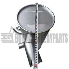 Muffler 125-2945 with Clamp and 2Pcs U-Bolt for Caterpillar CAT Engine 3066 Excavator 320 320L 320B 320BL 320BU 320BN 320N 322BL 320BLU