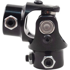 5/8"-36 Spline X 3/4" DD Black Steering Universal Joint Single U Joint Shaft, Total Length: 83mm (3-1/4")