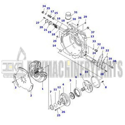 Convertidor de par 30B-13-11110 para Komatsu AX50 BX50 FD10-18-20 FD30-16 FD30-16 FD35A-16 FG20/25-16 FG30-16 