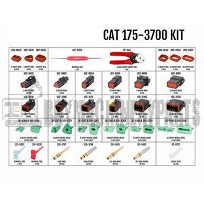 Electrical Connector Kit 175-3700 With CP-463 Crimp Tool for  Caterpillar CAT Engine C3.3B 3508B Loader 246D 279D