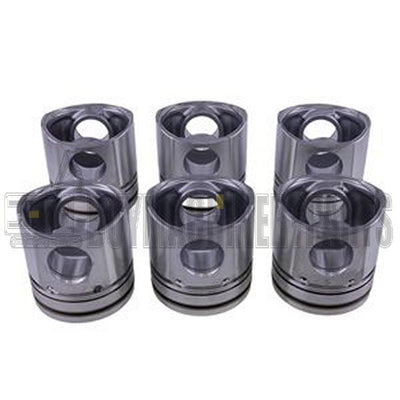 6 Pcs Piston 3926632 for Cummins Engine B3.9L 4B 4BT 4BTA 4BTAA B5.9L 6B 6BT 6BTA 6BTAA