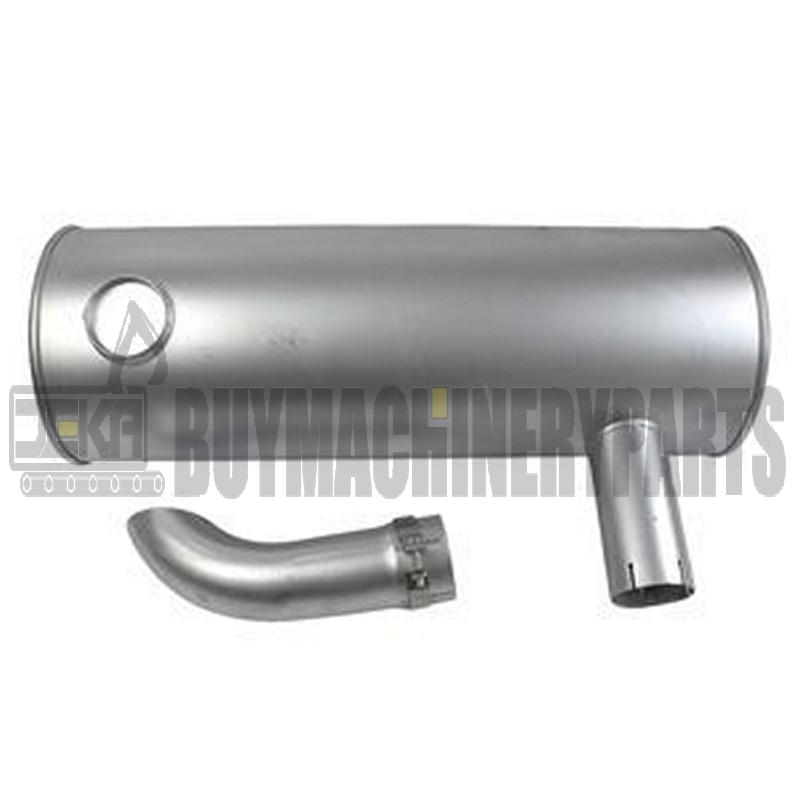 Muffler Silencer VOE14541655 with Clamp and 2Pcs U-Bolt for Volvo Engine D12D Excavator EC330B EC330C EC360B EC360C EC460B EC460C EC360 EC460 EC380D EC480D