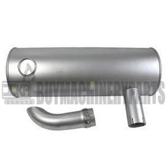 Muffler Silencer VOE14541655 with Clamp and 2Pcs U-Bolt for Volvo Engine D12D Excavator EC330B EC330C EC360B EC360C EC460B EC460C EC360 EC460 EC380D EC480D