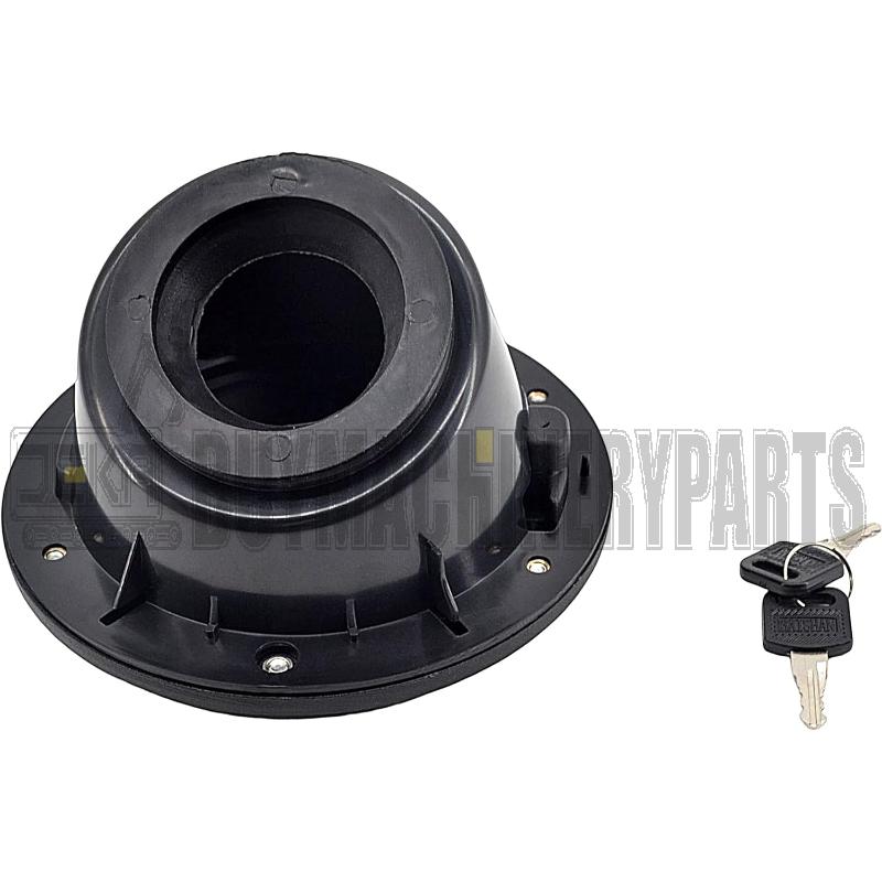 Fuel Tank Door Cover Cap with Keys for Jeep Wrangler JK 2007-2017, Compatible with Unlimited 2 Doors and 4 Doors 2007-2017