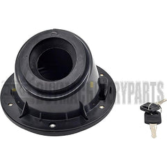 Fuel Tank Door Cover Cap with Keys for Jeep Wrangler JK 2007-2017, Compatible with Unlimited 2 Doors and 4 Doors 2007-2017