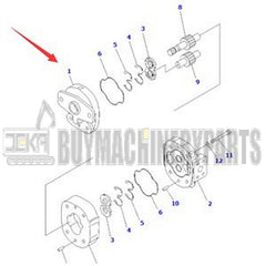 Hydraulic Pump 705-22-31060 for Komatsu Excavator PC75US-3