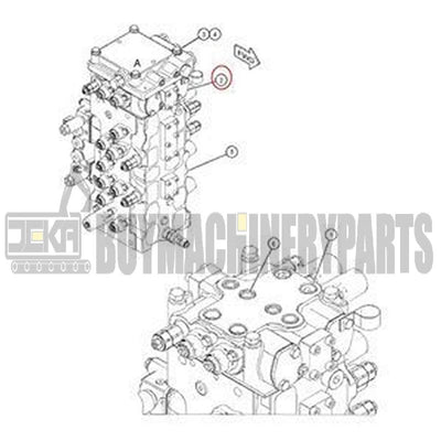 Control Valve 255-5607 for Caterpillar CAT Excavator 320E 324E 329E 336E 568