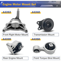 A4350 Front Torque Strut Engine Motor Engine Mount for 2007-2015 Nissan Altima L4 2.5L EM-9444, 11350JA00A, 11350JA80A