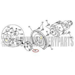 Coupling Assembly 4664299 for Hitachi Excavator ZX60-HCMC