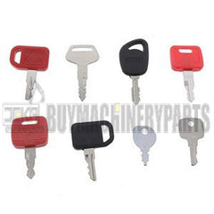 8 Pcs Ignition Key for John Deere Komatsu Hitachi CASE Briggs & Stratton HusqvarnaKohler Heavy Construction Equipment