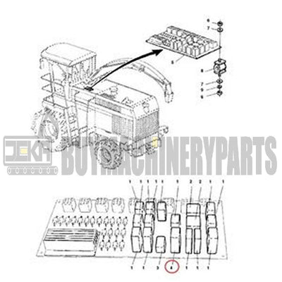 12V Relay 87414866 84543528 86509590 for CASE 3185 3210 4420 4430 FLX3010 FLX3510 FLX4010 CX50 CX60 CX70 D33 D35 MX100 MX120 MX180 MX215 MX220