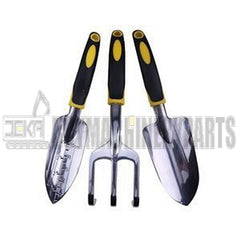 3 Pcs Aluminum Gardening Tool Set With TPR Rubber Non-Slip Handles for Gardening