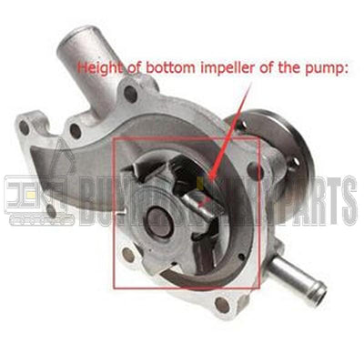 Water Pump 6670506 for Kubota Engine D722 Bobcat 320 322 453 463 MT50 MT52