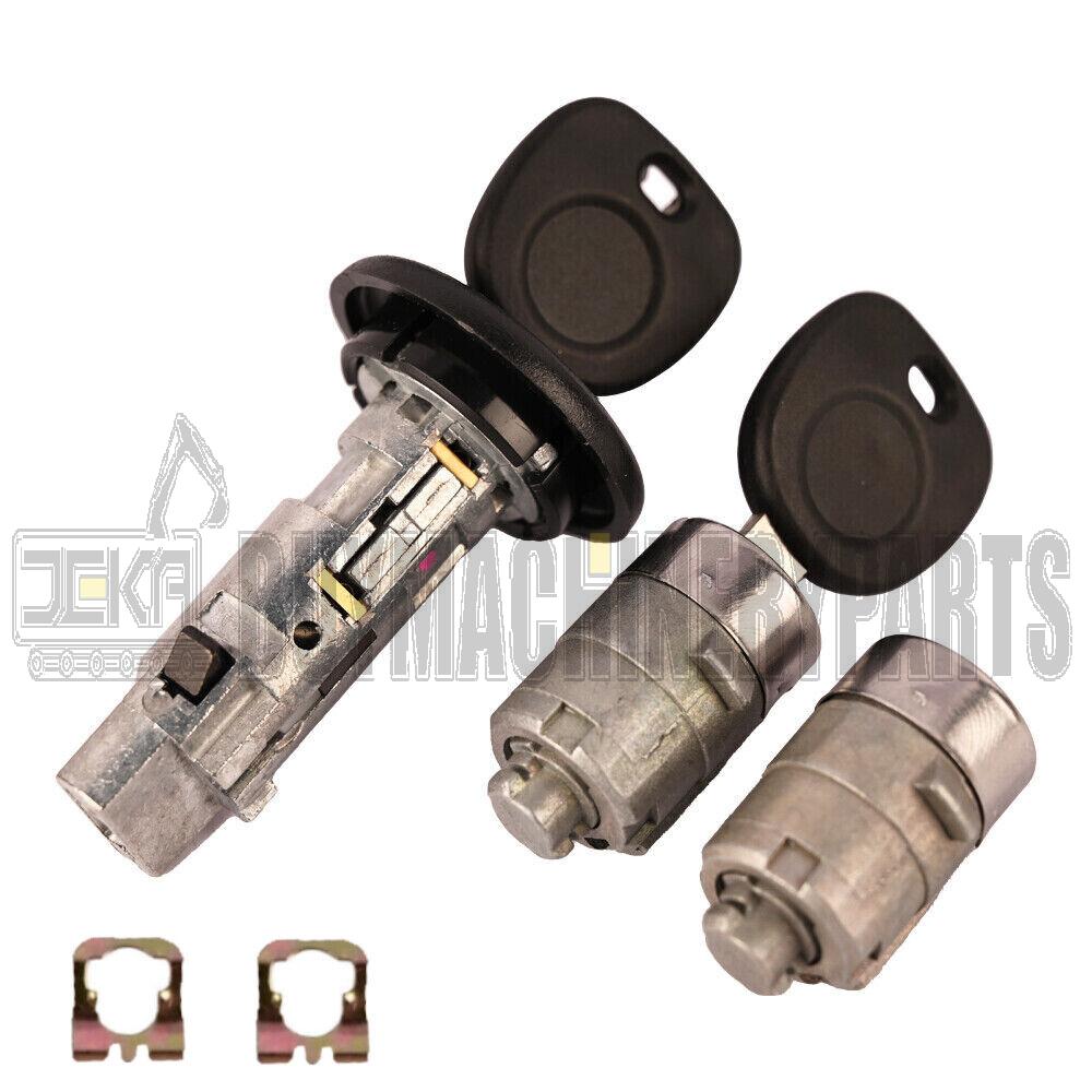 Ignition Key Switch Cylinder &amp; 2 Door Lock Set 2 SAME KEYS MATCHED For Chevy