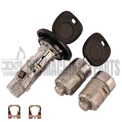 Ignition Key Switch Cylinder &amp; 2 Door Lock Set 2 SAME KEYS MATCHED For Chevy
