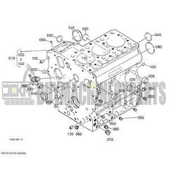 Bare Cylinder Block 16873-01010 for Kubota Engine D722 Mower ZD18F ZD18 F1900 F1900E GF1800 GF1800E Tractor TG1860 TG1860AU