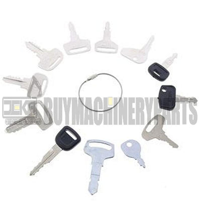 12 Pcs Key for Most Kubota Tractor Models B L M BX Equipment