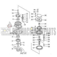 Swing Gearbox Case 20Y-26-21110 for Komatsu Excavator PC220-6 PC220LC-6 PC210LC-6LC PC250LC-6LC PC220LC-6L