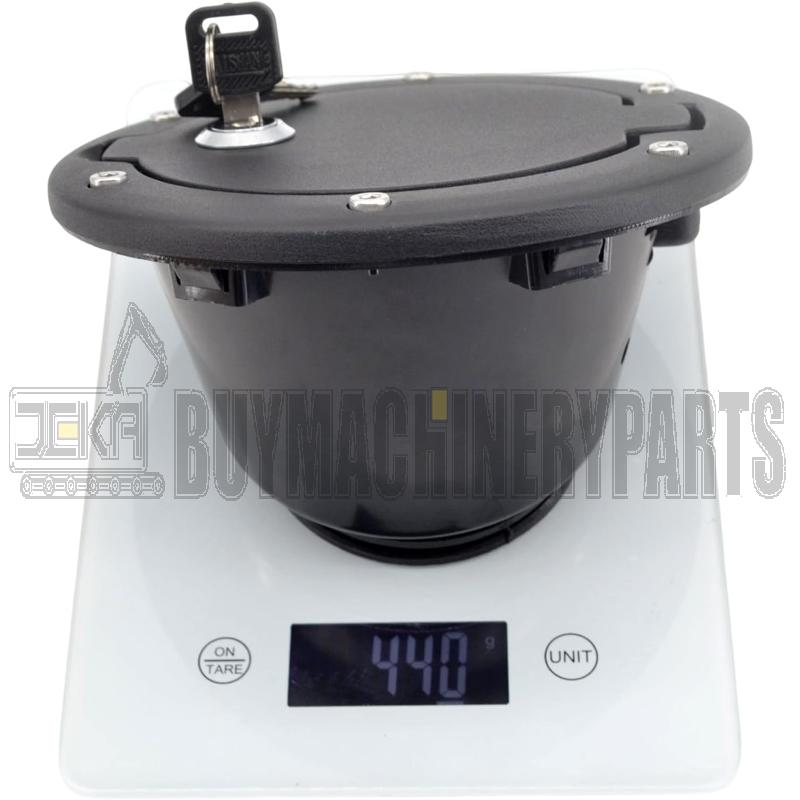 Fuel Tank Door Cover Cap with Keys for Jeep Wrangler JK 2007-2017, Compatible with Unlimited 2 Doors and 4 Doors 2007-2017