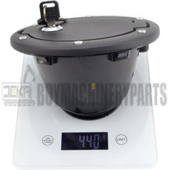 Fuel Tank Door Cover Cap with Keys for Jeep Wrangler JK 2007-2017, Compatible with Unlimited 2 Doors and 4 Doors 2007-2017