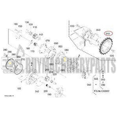 21T Sprocket RB511-14432 for Kubota Excavator U25S U25-3S