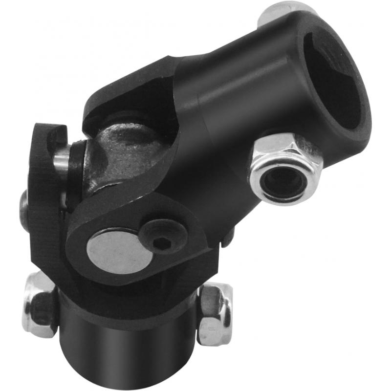 3/4" DD x 3/4" DD Black Steering Universal Joint Single U Joint Shaft,Total Length: 96mm (3-3/4")