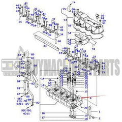 Bare Cylinder Head YM723907-11100 for Komatsu Engine S4D106 Excavator PC110R-1 PC95R-2 PW110R-1 PW95R-2