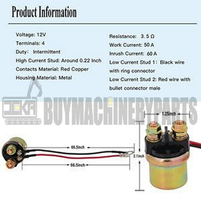 Starter Solenoid Relay 6G1-81940-00-00 for Mercury Outboard Marine Yamaha WR500 WR650 WRA700 SJ650 SJ700 SUV1200