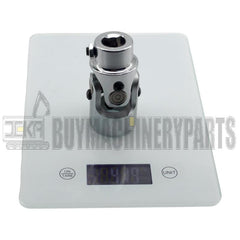 1"-48 Spline x 3/4" DD Chrome Steering Universal Joint Single U Joint Shaft,Total Length: 83mm (3-1/4")